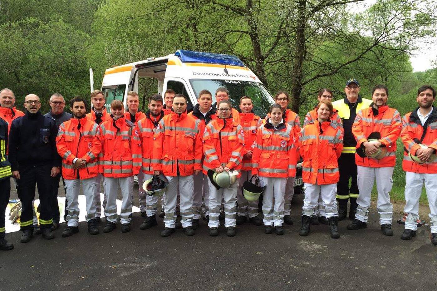 Ausbildungstag des DRK, Feuerwehr und THW in Üdersdorf Ausbildungstag des DRK, Feuerwehr und THW in Üdersdorf