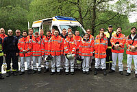 Ausbildungstag des DRK, Feuerwehr und THW in Üdersdorf